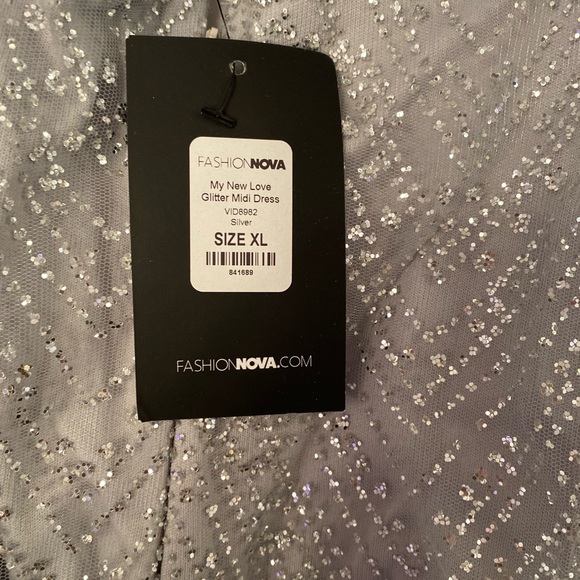 Fashion Nova see through sparkle dress - Picture 2 of 3